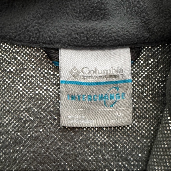 Columbia Kids Interchange Omni-Heat Jacket, Size M, Gray, Fleece, Full Zip - Picture 6 of 7